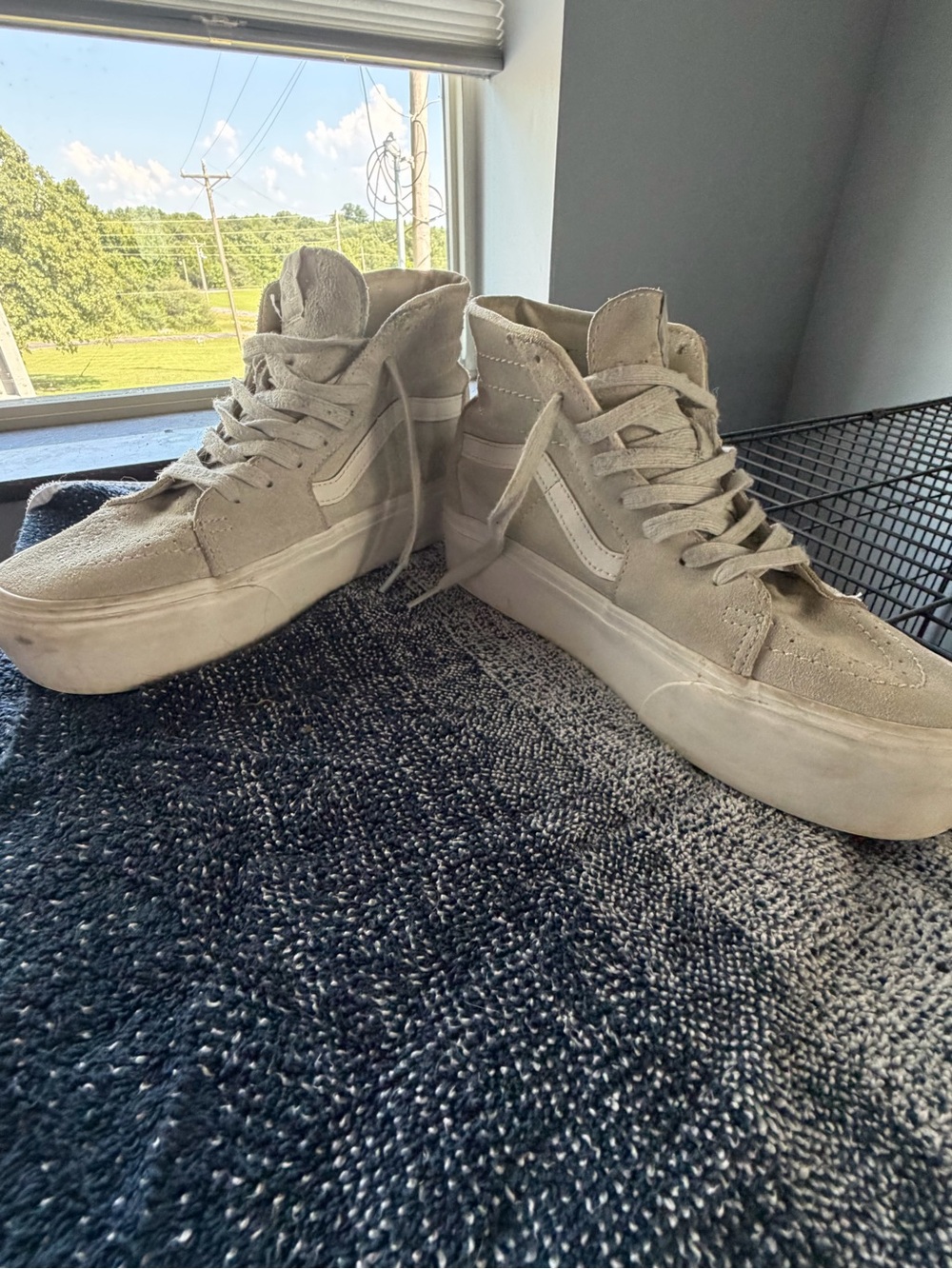 Vans Platform Sk8-Hi Sneakers in White